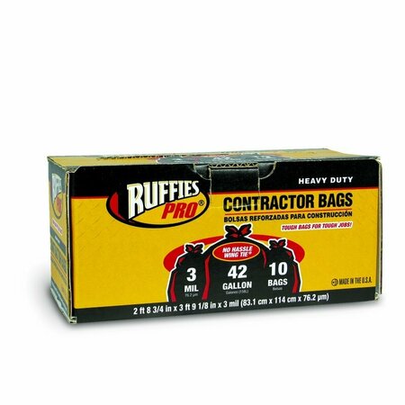 RUFFIES PRO CONTRACTOR BAG BLK 42GAL 1124882